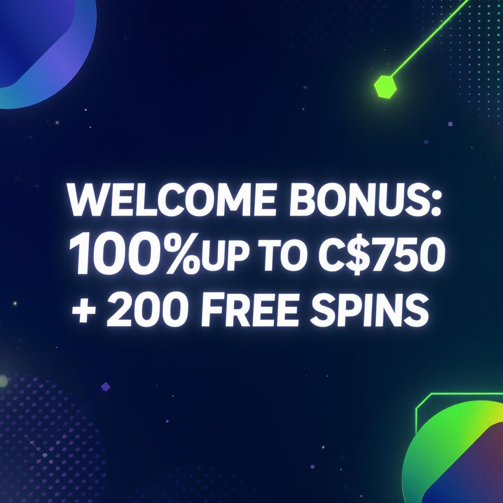 Welcome Bonus: 100% up to C$750 + 200 Free Spins Welcome Bonus: 100% up to C$750 + 200 Free Spins